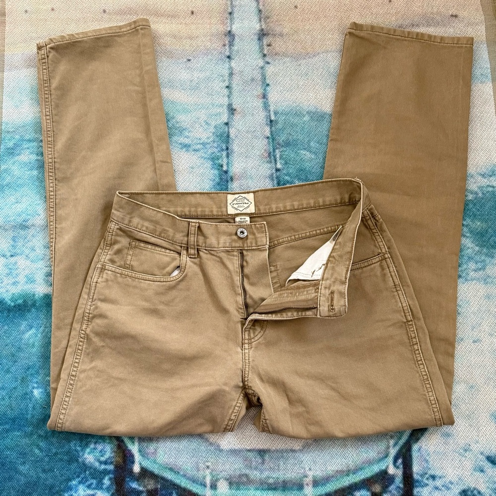 St. Johns Bay Corduroy Pants Tan/Beige Classic Straight Leg Cut Sz. 32 x 32